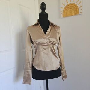 Y2k a. Byer silky blouse size small